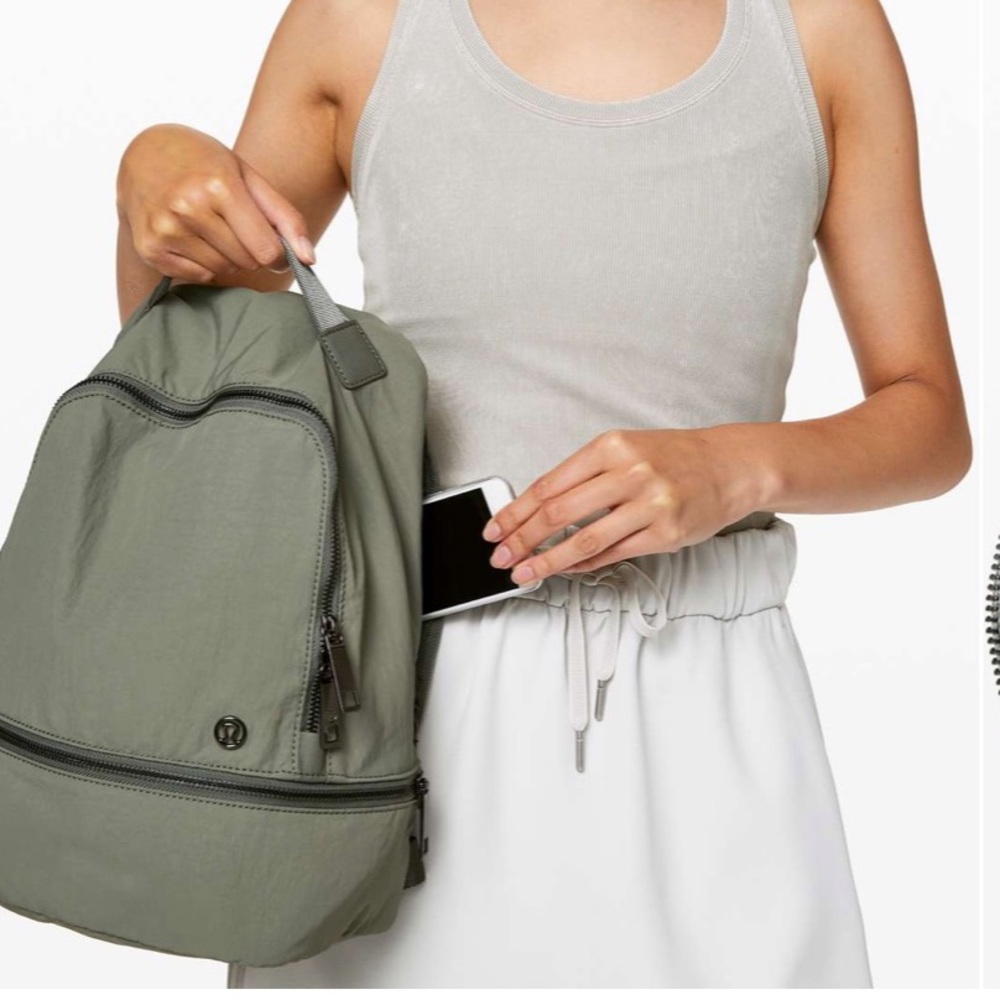 NWOT City Adventurer Backpack Mini in Grey Sage